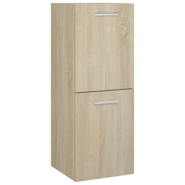 vidaXL Στήλη Μπάνιου Sonoma Δρυς 30 x 30 x 80 εκ. από Επεξ. Ξύλο