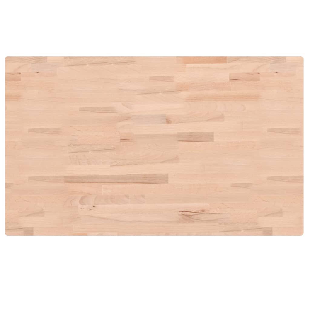 vidaXL Πάγκος Εργασίας Ορθογώνιος 100x60x83 εκ. από Μασίφ Ξύλο Οξιάς