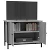 vidaXL Έπιπλο Τηλεόρασης με Πόρτες Γκρι Sonoma 60x35x45 εκ Επεξ. Ξύλο