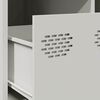 vidaXL Έπιπλο Τηλεόρασης Λευκό 68x50x43,5 εκ. Χάλυβας Ψυχρής Έλασης