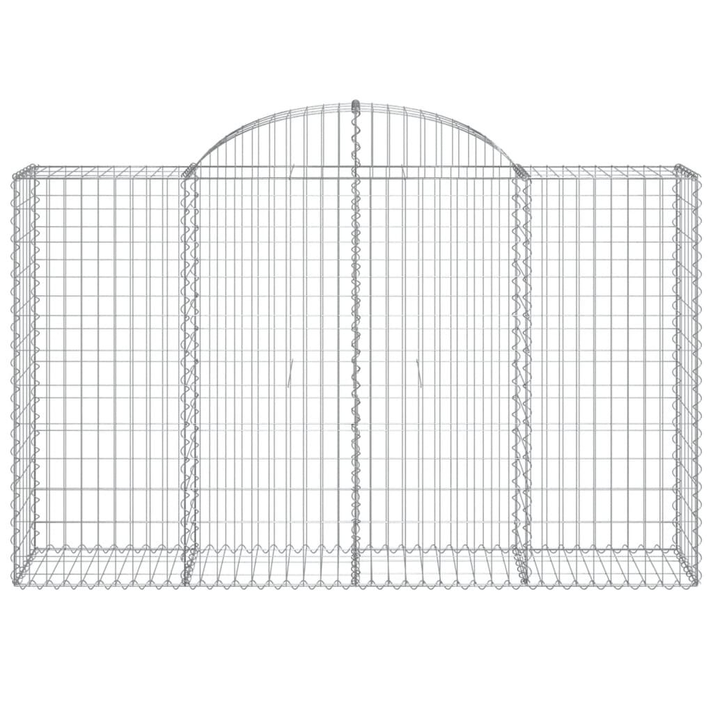 vidaXL Συρματοκιβώτια Τοξωτά 20 τεμ. 200x50x120/140 εκ. Γαλβαν. Ατσάλι