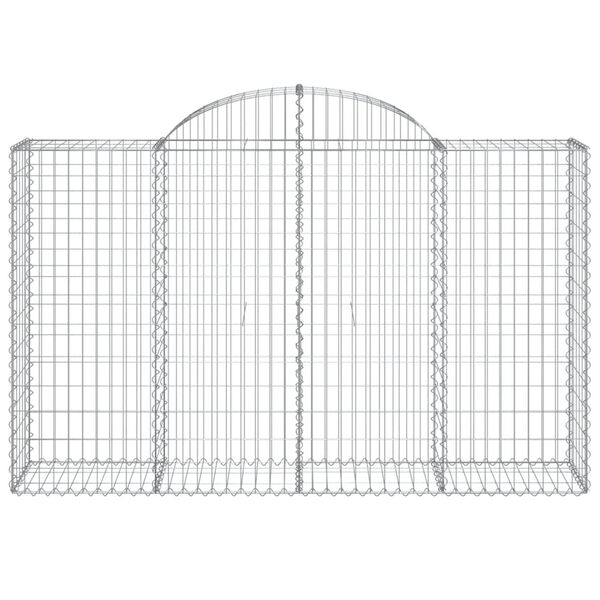 vidaXL Συρματοκιβώτια Τοξωτά 20 τεμ. 200x50x120/140 εκ. Γαλβαν. Ατσάλι