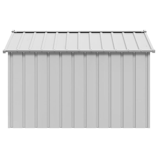 vidaXL Σπιτάκι σκύλου με οροφή 113x153x101 cm Γαλβανισμένος χάλυβας