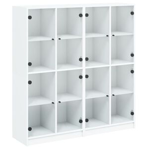 vidaXL &Beta;&iota;&beta;&lambda;&iota;&omicron;&theta;ή&kappa;&eta; &mu;&epsilon; &Pi;ό&rho;&tau;&epsilon;&sigmaf; &Lambda;&epsilon;&upsilon;&kappa;ή 136x37x142 &epsilon;&kappa;. &alpha;&pi;ό &Epsilon;&pi;&epsilon;&xi;&epsilon;&rho;&gamma;. &Xi;ύ&lambda;&omicron;