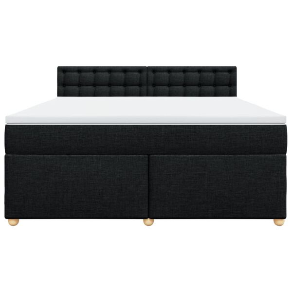 vidaXL &Kappa;&rho;&epsilon;&beta;ά&tau;&iota; Boxspring &mu;&epsilon; &Sigma;&tau;&rho;ώ&mu;&alpha; &Mu;&alpha;ύ&rho;&omicron; 180x200 &epsilon;&kappa;. &Upsilon;&phi;&alpha;&sigma;&mu;ά&tau;&iota;&nu;&omicron;