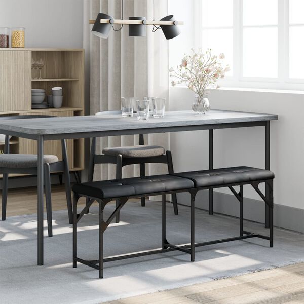 vidaXL &Pi;ά&gamma;&kappa;&omicron;&sigmaf; &Tau;&rho;&alpha;&pi;&epsilon;&zeta;&alpha;&rho;ί&alpha;&sigmaf; &Mu;&alpha;ύ&rho;&omicron;&sigmaf; 124x32x45 &epsilon;&kappa;. &Alpha;&tau;&sigma;ά&lambda;&iota;/&Sigma;&upsilon;&nu;&theta;&epsilon;&tau;&iota;&kappa;ό &Delta;έ&rho;&mu;&alpha;