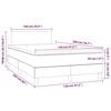 vidaXL &Kappa;&rho;&epsilon;&beta;ά&tau;&iota; Boxspring &mu;&epsilon; &Sigma;&tau;&rho;ώ&mu;&alpha; &Kappa;&rho;&epsilon;&mu; 120x200&epsilon;&kappa;. &alpha;&pi;ό &Sigma;&upsilon;&nu;&theta;&epsilon;&tau;&iota;&kappa;ό &Delta;έ&rho;&mu;&alpha;