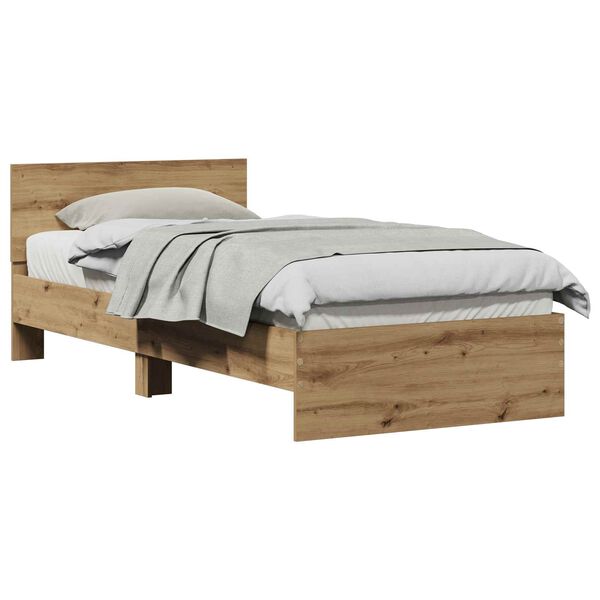 vidaXL &Sigma;&kappa;&epsilon;&lambda;&epsilon;&tau;ό&sigmaf; &Kappa;&rho;&epsilon;&beta;&alpha;&tau;&iota;&omicron;ύ Artisan Oak 90 x 200 cm &Epsilon;&pi;&epsilon;&xi;&epsilon;&rho;&gamma;&alpha;&sigma;&mu;έ&nu;&omicron; &xi;ύ&lambda;&omicron;