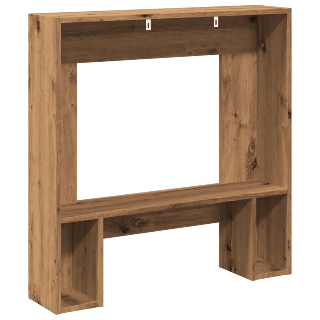 vidaXL Πλαίσιο Τζακιού Αρτισιανή Δρυς 81x18x82 εκ. από Επεξ. Ξύλο