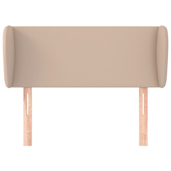 vidaXL Κεφαλάρι με Πτερύγια Καπουτσίνο 83x23x78/88 εκ. Συνθετικό Δέρμα