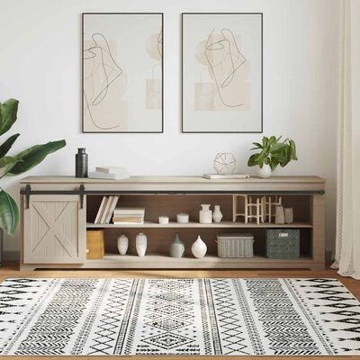 vidaXL Κιτ συρόμενης πόρτας γραφείου 213 cm από ανθρακούχο χάλυβα