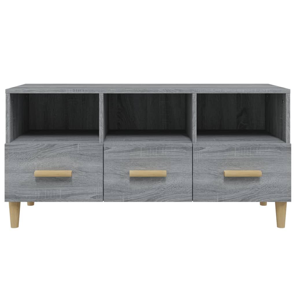 vidaXL Έπιπλο Τηλεόρασης Γκρι Sonoma 102x36x50 εκ. από Επεξεργ. Ξύλο