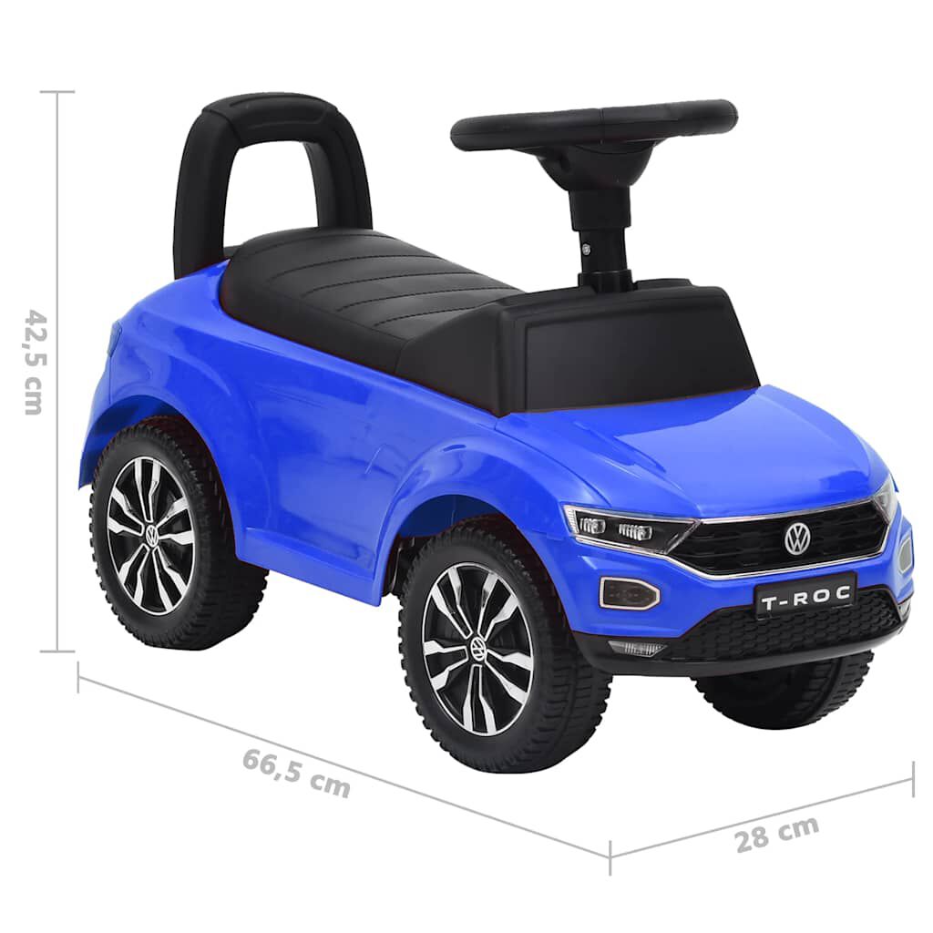 vidaXL Παιδικό Αυτοκίνητο Περπατούρα Volkswagen T-Roc Μπλε