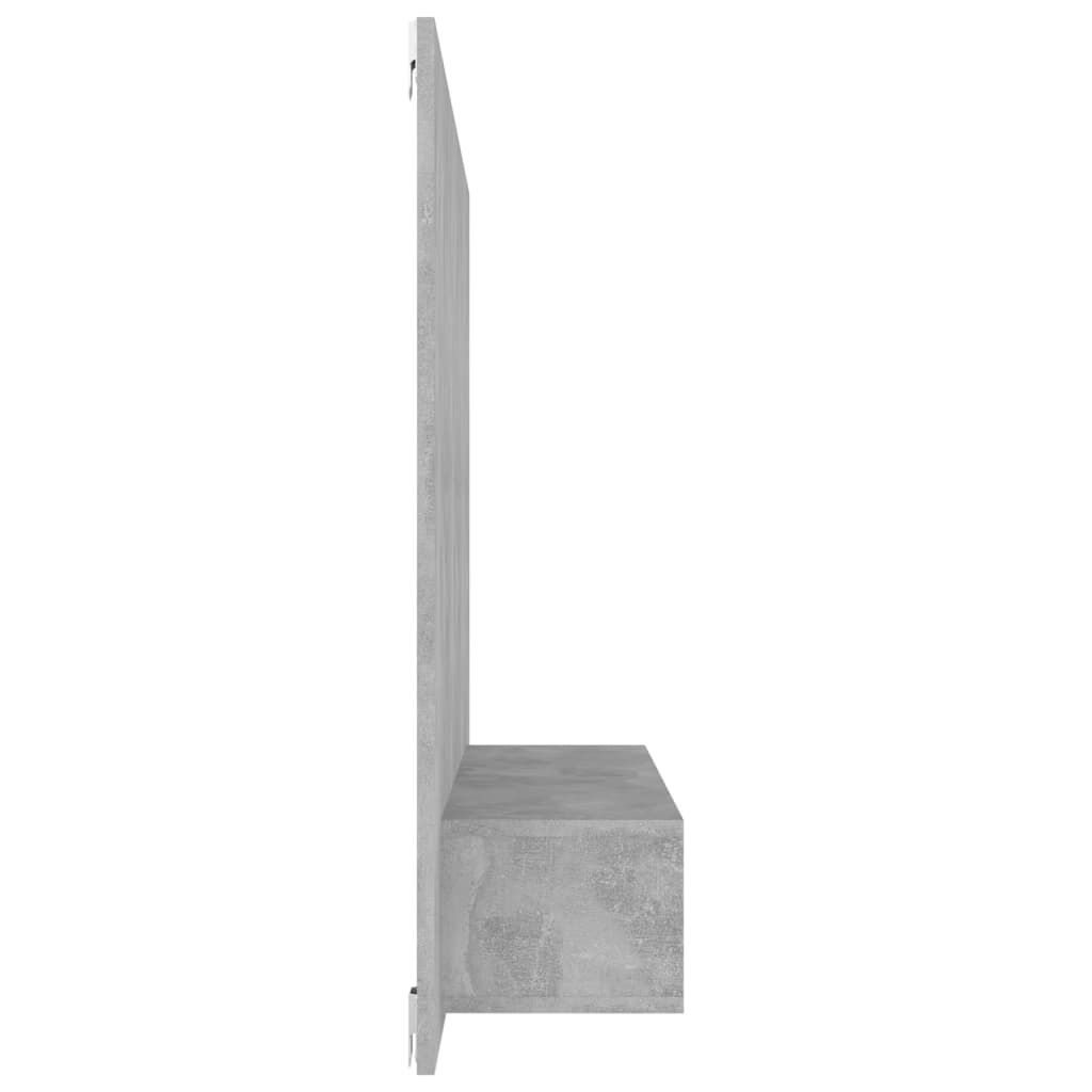 vidaXL Έπιπλο Τηλεόρασης Τοίχου Γκρι Σκυρ. 120x23,5x90 εκ. Μοριοσανίδα