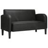 vidaXL &kappa;&alpha;&nu;&alpha;&pi;έ&sigmaf; Loveseat &Mu;&alpha;ύ&rho;&omicron; 110 cm Faux Leather