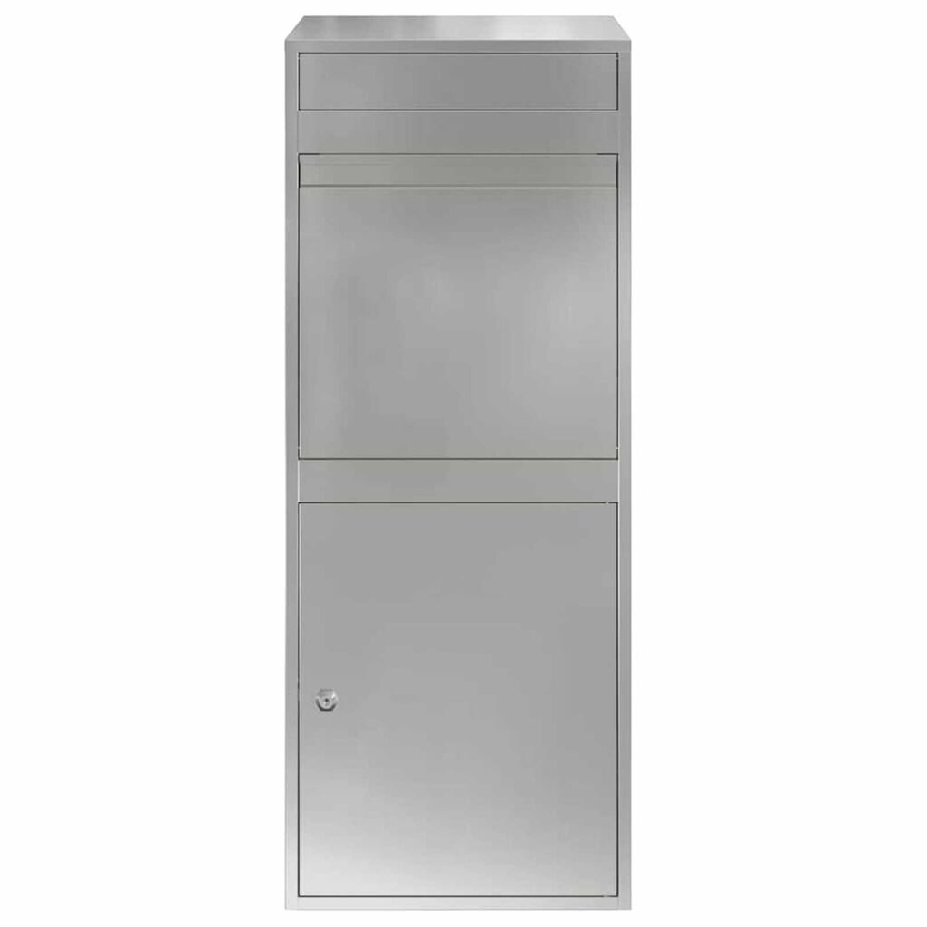 vidaXL Θυρίδα Πακέτων Μαύρο 41 x 38 x 103 εκ Γαλβανισμένος χάλυβας