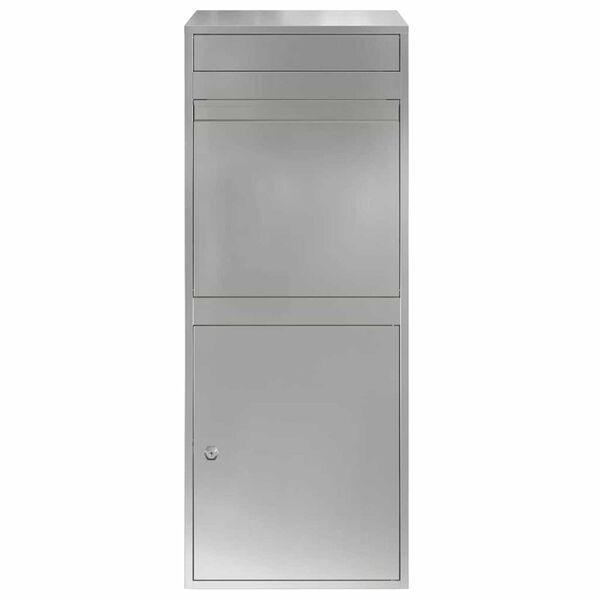 vidaXL Θυρίδα Πακέτων Μαύρο 41 x 38 x 103 εκ Γαλβανισμένος χάλυβας