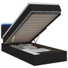 vidaXL &Kappa;&rho;&epsilon;&beta;ά&tau;&iota; Ottoman &mu;&epsilon; &Sigma;&tau;&rho;ώ&mu;&alpha; &kappa;&alpha;&iota; LED &Mu;&alpha;ύ&rho;&omicron; 80 x 200 cm Ύ&phi;&alpha;&sigma;&mu;&alpha;