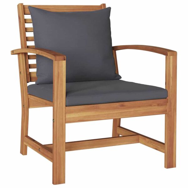 Σετ Καναπέ Κήπου 5 pcs Φυσικό Μασίφ ξύλο teak