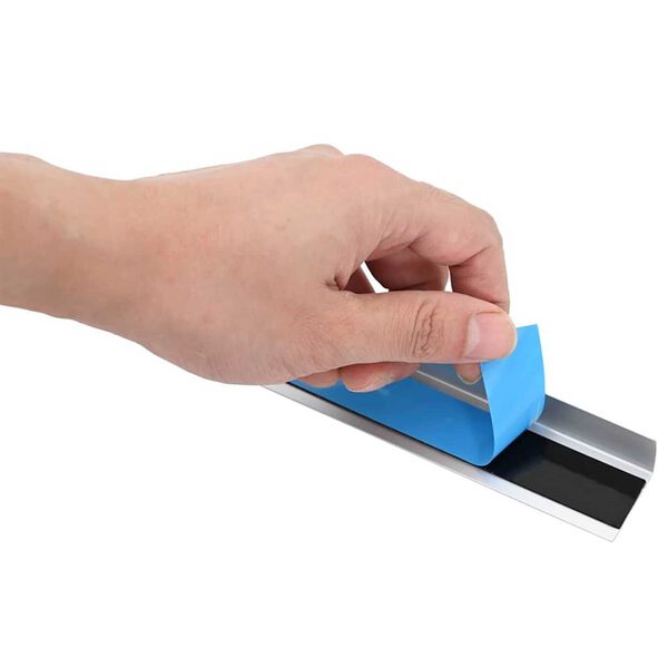 vidaXL Προστατευτικά ακμών σκάλας 10 pcs Ασημί 67 cm Αλουμίνιο