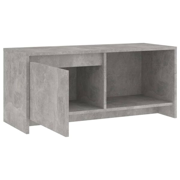 vidaXL Έπιπλο Τηλεόρασης Γκρι Σκυροδέματος 90x35x40 εκ. Επεξ. Ξύλο