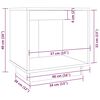 vidaXL Κομοδίνο 40 x 30 x 40 εκ. από Μασίφ Ξύλο Πεύκου
