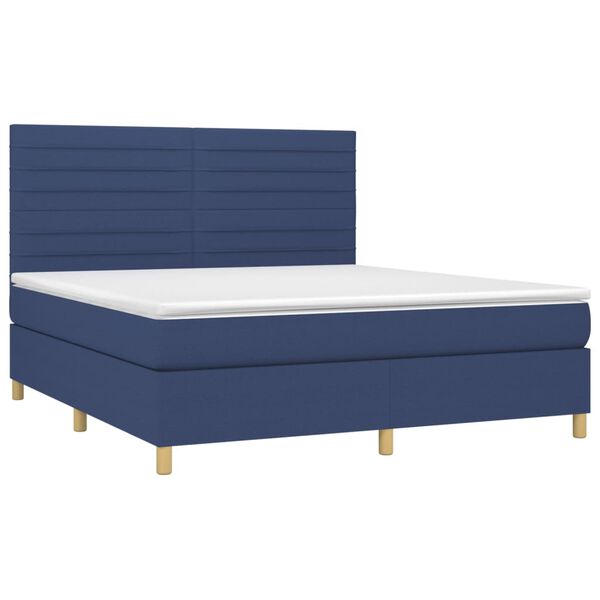 vidaXL &Kappa;&rho;&epsilon;&beta;ά&tau;&iota; Boxspring &mu;&epsilon; &Sigma;&tau;&rho;ώ&mu;&alpha; &Mu;&pi;&lambda;&epsilon; 160x200 &epsilon;&kappa;. &Upsilon;&phi;&alpha;&sigma;&mu;ά&tau;&iota;&nu;&omicron;