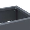 vidaXL Σχέδιο & βάση αποθήκευσης Ανθρακί 28 x 12 x 41 εκ Ατσάλι