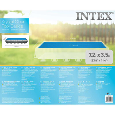 Intex Κάλυμμα Πισίνας Ηλιακό Ορθογώνιο 732 x 366 εκ.
