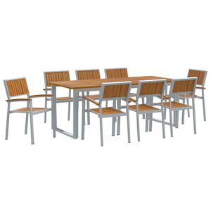 vidaXL &Sigma;έ&tau; &phi;&alpha;&gamma;&eta;&tau;&omicron;ύ &gamma;&iota;&alpha; &kappa;ή&pi;&omicron; 9 &tau;&mu;&chi;. &Gamma;&kappa;&rho;&iota; &Sigma;&tau;&epsilon;&rho;&epsilon;ό &Xi;ύ&lambda;&omicron; &Alpha;&kappa;&alpha;&kappa;ί&alpha;&sigmaf;