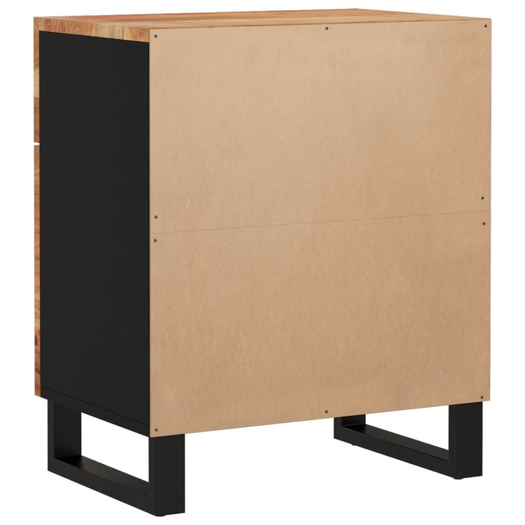 vidaXL Κομοδίνο 50 x 33 x 60 εκ. Μασίφ Ξύλο Ακακίας & Επεξεργ. Ξύλο