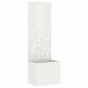 vidaXL Οθόνη Ιδιωτικότητας Κήπου Μαιανδρικό σχέδιο Λευκό 50 x 140 cm