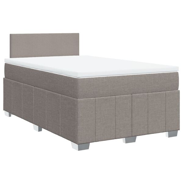 vidaXL &Kappa;&rho;&epsilon;&beta;ά&tau;&iota; Boxspring &mu;&epsilon; &Sigma;&tau;&rho;ώ&mu;&alpha; Taupe 120x190 &epsilon;&kappa;. &Upsilon;&phi;&alpha;&sigma;&mu;ά&tau;&iota;&nu;&omicron;