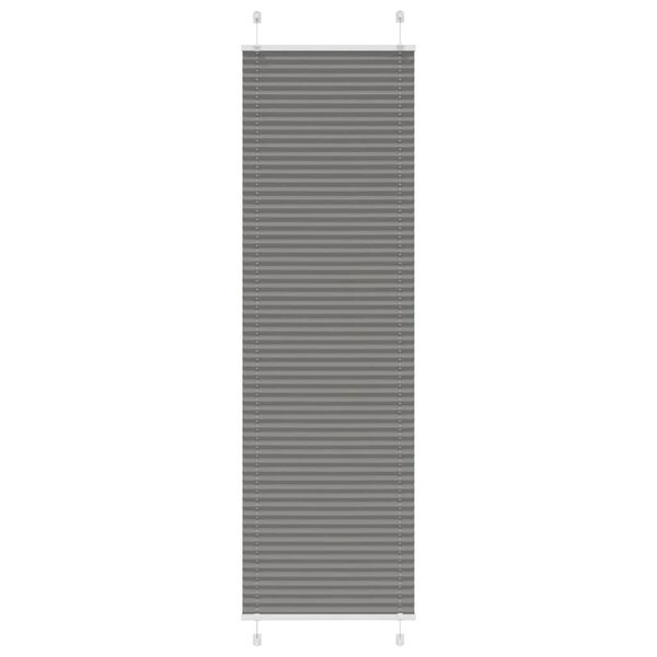 vidaXL Πλισέ περσίδα Ανθρακί 55x200 cm Πλάτος υφάσματος 54,4 cm