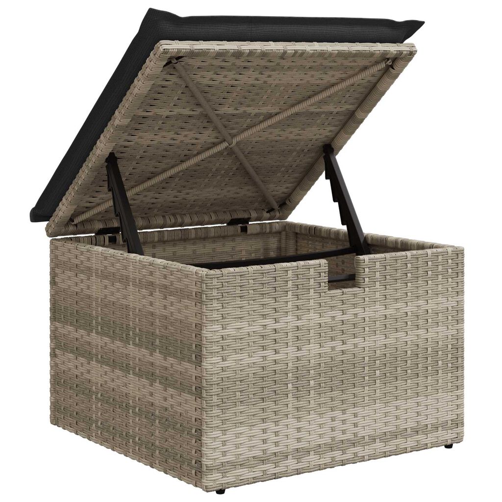 vidaXL Σετ Καναπέ Κήπου 9 pcs Ανοιχτό γκρι 297.5 x 187.5 x 85 εκ