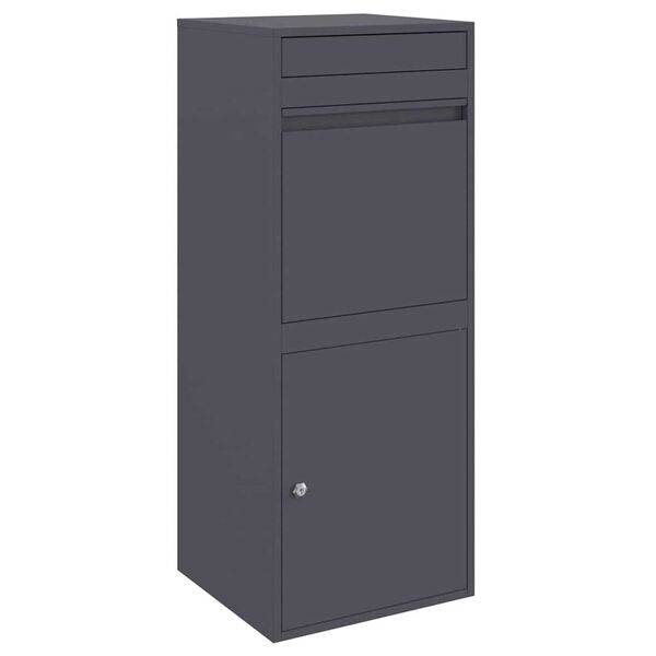 vidaXL Θυρίδα Πακέτων Ανθρακί 41 x 38 x 103 εκ Ατσάλι