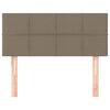 vidaXL &Kappa;&epsilon;&phi;&alpha;&lambda;ά&rho;&iota; &Kappa;&rho;&epsilon;&beta;&alpha;&tau;&iota;&omicron;ύ Taupe 90x5x78/88 &epsilon;&kappa;. &Upsilon;&phi;&alpha;&sigma;&mu;ά&tau;&iota;&nu;&omicron;