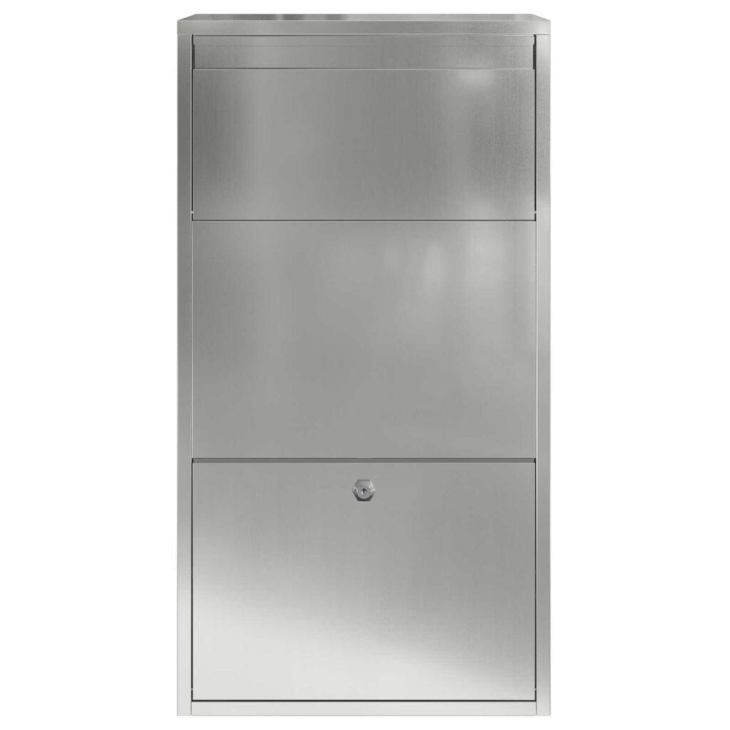 vidaXL Γραμματοκιβώτιο Πακέτων 44x22x82 εκ. Γαλβανισμένος Χάλυβας