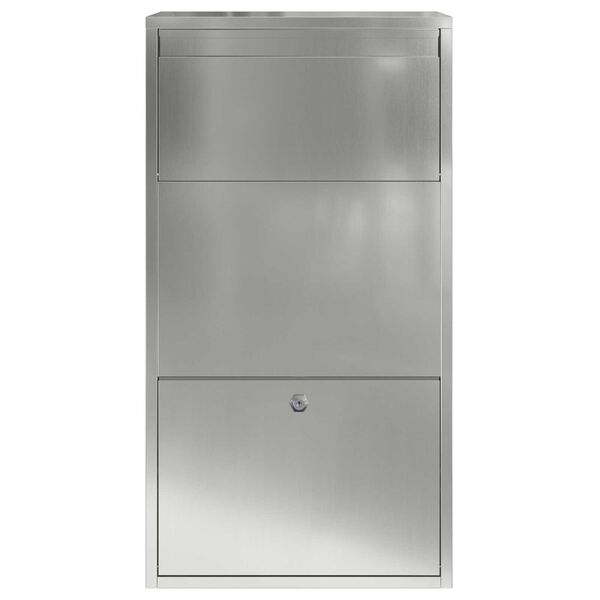 vidaXL Γραμματοκιβώτιο Πακέτων 44x22x82 εκ. Γαλβανισμένος Χάλυβας