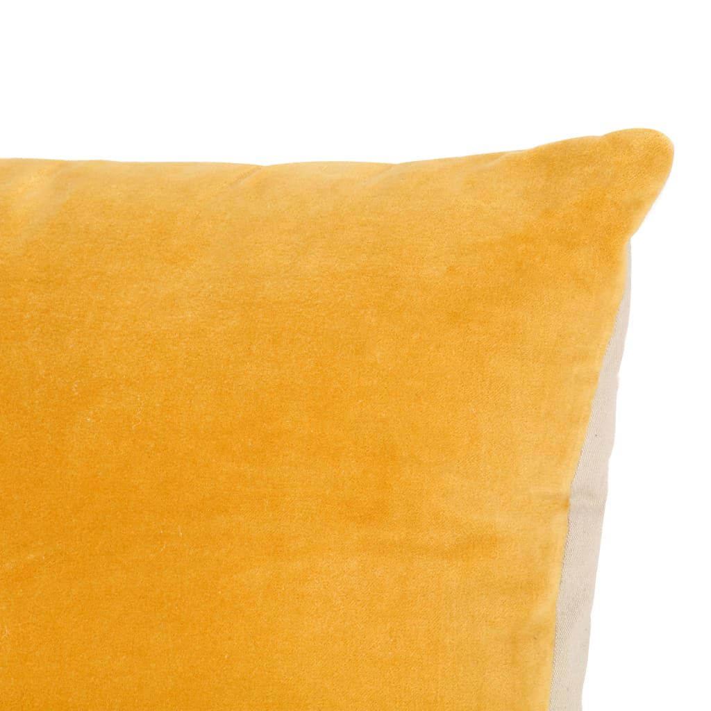 vidaXL Μαξιλάρια 2 τεμ. Κίτρινα 45 x 45 εκ. από Βαμβακερό Βελούδο