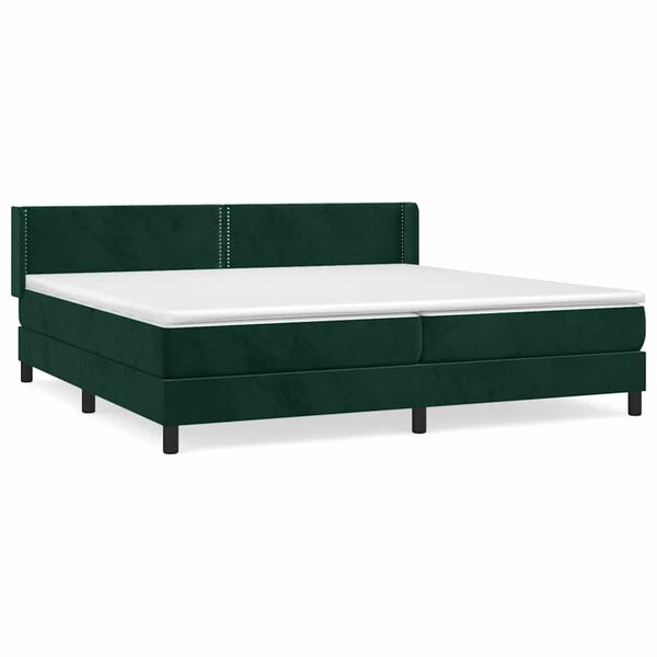 vidaXL &Kappa;&rho;&epsilon;&beta;ά&tau;&iota; Boxspring &mu;&epsilon; &Sigma;&tau;&rho;ώ&mu;&alpha; &Sigma;&kappa;&omicron;ύ&rho;&omicron; &Pi;&rho;ά&sigma;&iota;&nu;&omicron; 200x200&epsilon;&kappa;. &Beta;&epsilon;&lambda;&omicron;ύ&delta;&iota;&nu;&omicron;