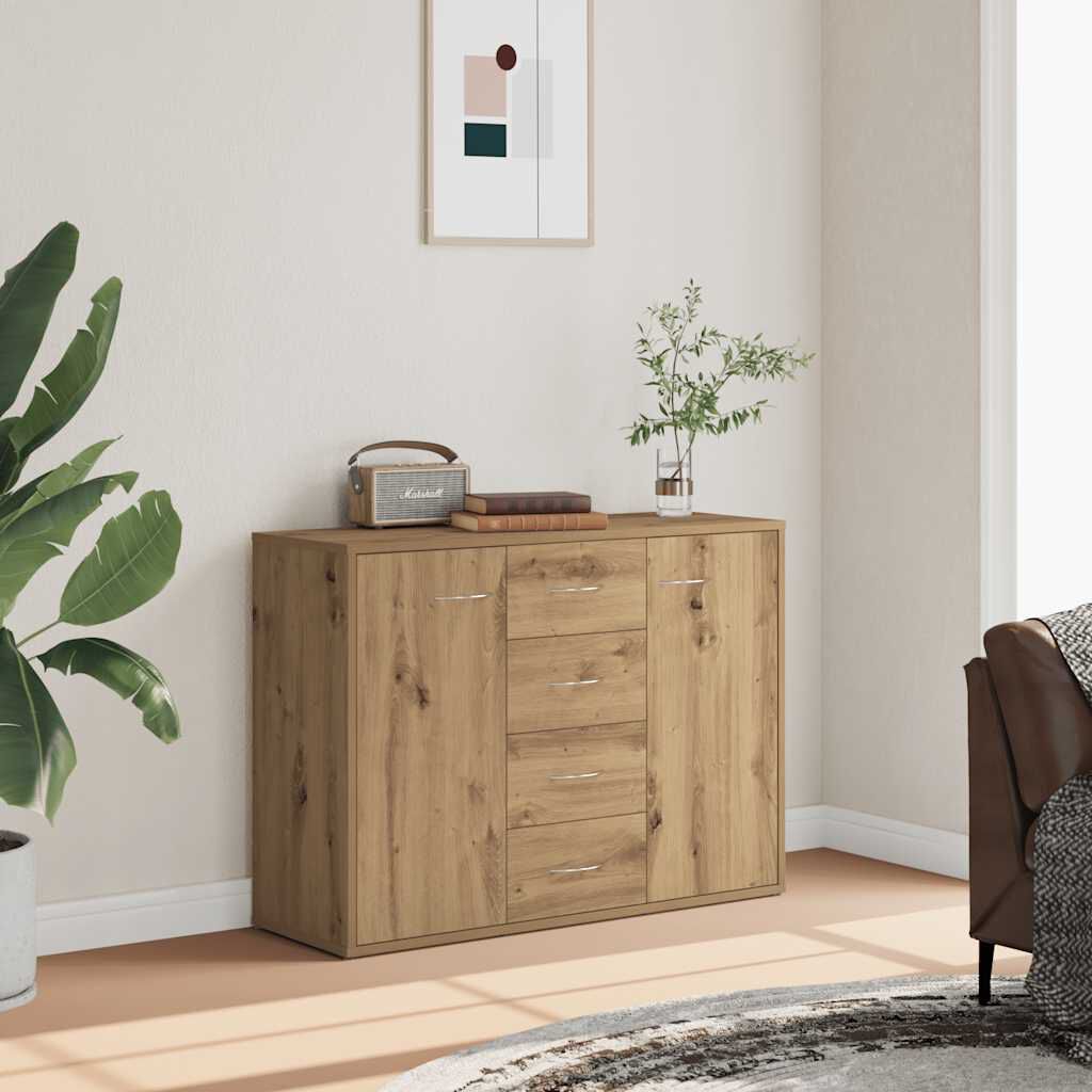 vidaXL Ντουλάπι Αρτισιανή Δρυς 88x30x64 εκ. από Επεξεργ. Ξύλο