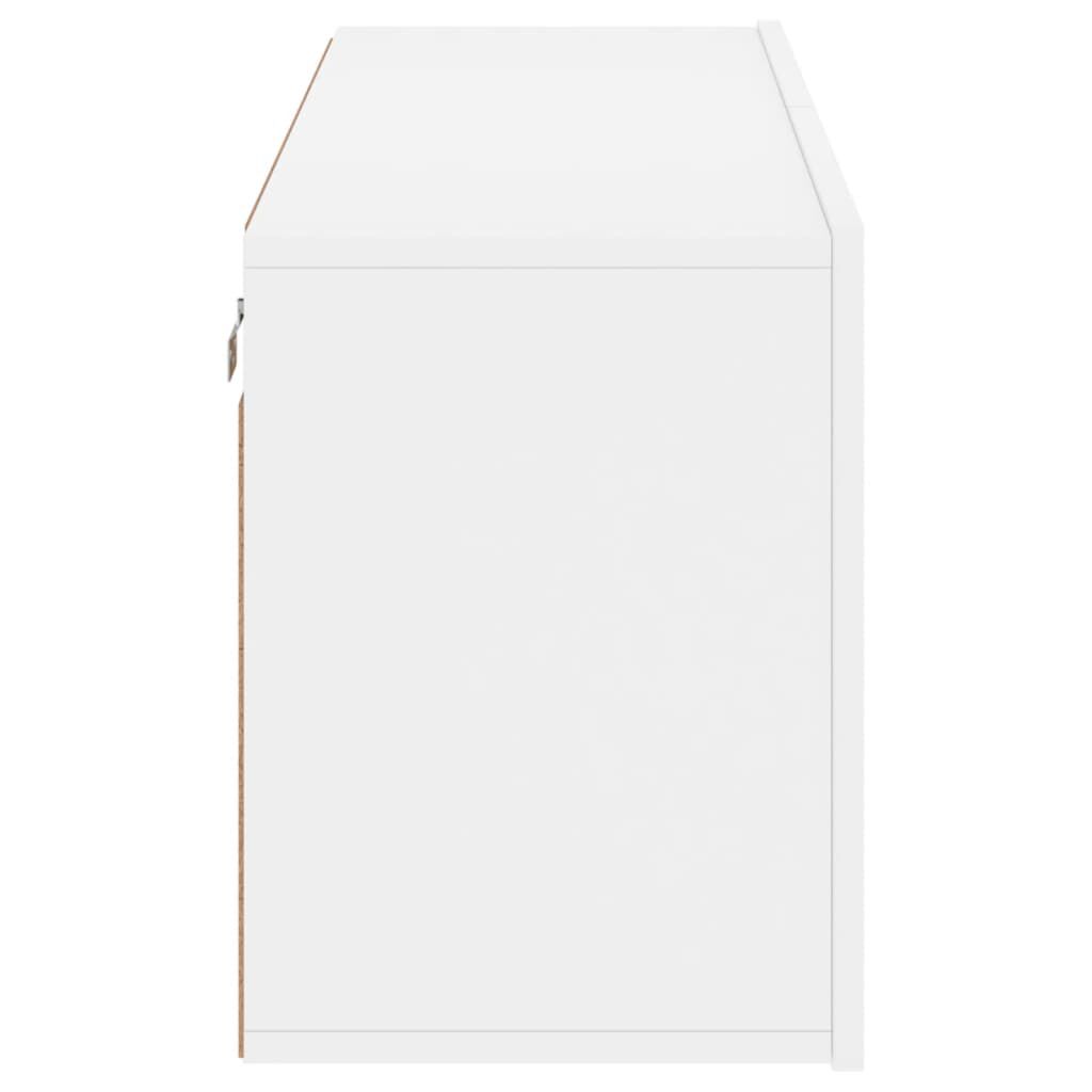 vidaXL Ντουλάπι Τοίχου Τηλεόρασης Λευκό 100 x 30 x 41 εκ.