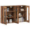 vidaXL Ντουλάπια Τοίχου 2 pcs Παλαιό ξύλο 69.5 x 34 x 90 εκ.