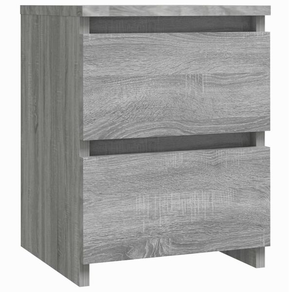 vidaXL Κομοδίνα 2 Τεμ. Γκρι Sonoma 30x30x40 εκ. από Επεξεργασμένο Ξύλο