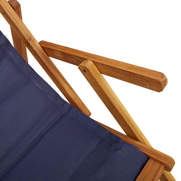 vidaXL Καρέκλα Παραλίας με μαξιλάρι 2 pcs Καφέ 61.5 x 123 x 82cm