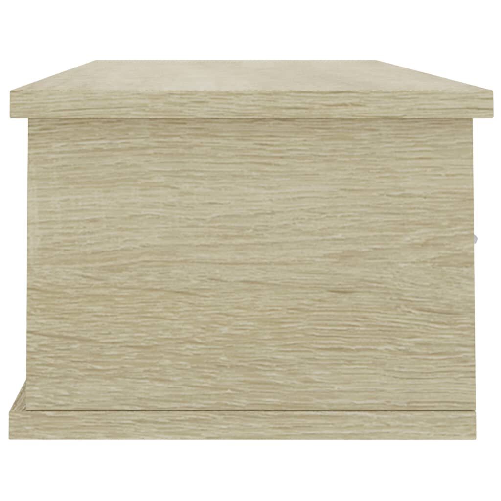 vidaXL Ράφι Τοίχου με Συρτάρια Sonoma Δρυς 88x26x18,5 εκ. Επεξ. Ξύλο