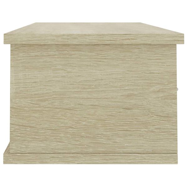 vidaXL Ράφι Τοίχου με Συρτάρια Sonoma Δρυς 88x26x18,5 εκ. Επεξ. Ξύλο