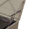vidaXL Κουτί Μαξιλαριών Ανοιχτό γκρι 50 x 50 x 50 cm συνθετικό ρατάν