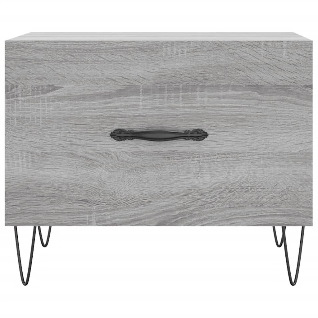 vidaXL Τραπεζάκι Σαλονιού Γκρι Sonoma 50x50x40 εκ. Επεξεργασμένο Ξύλο